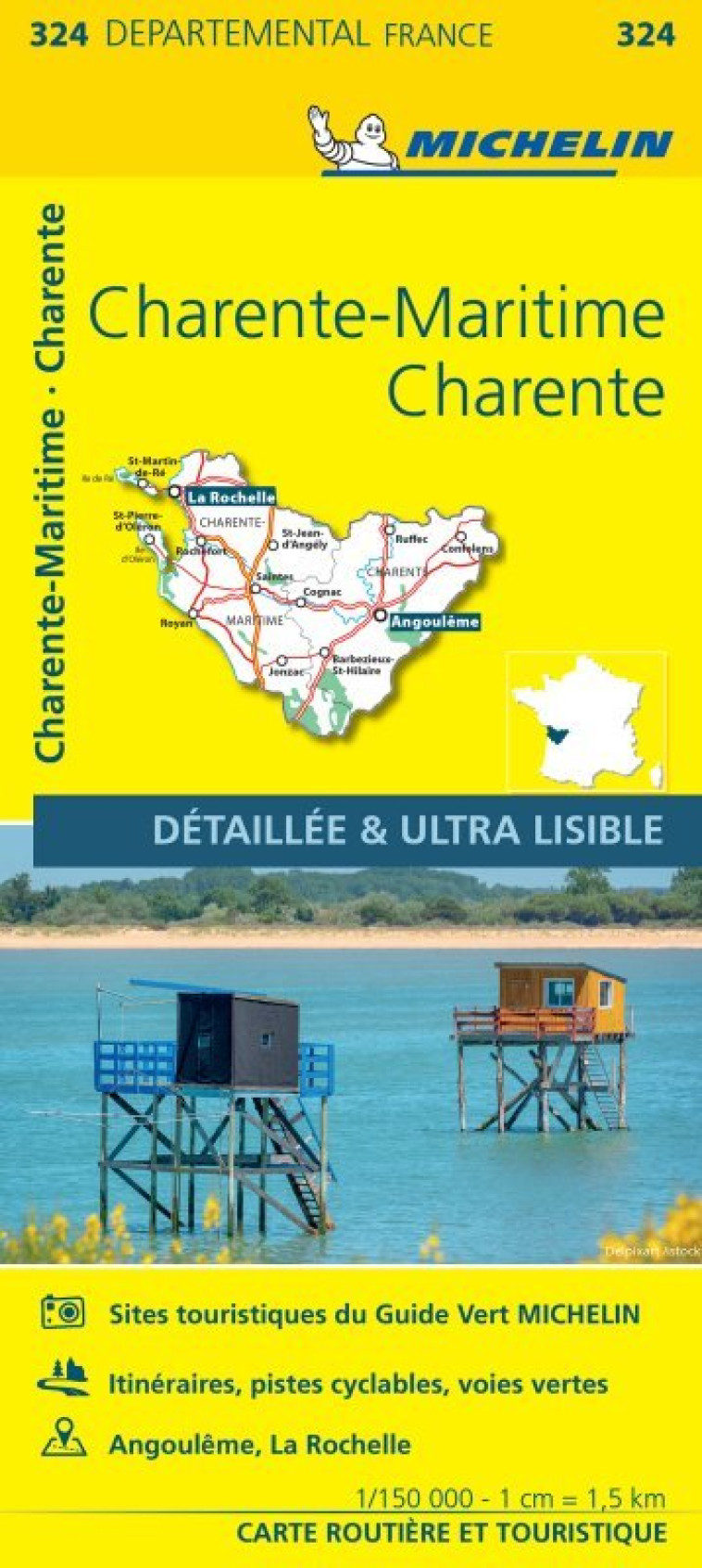 CARTE DEPARTEMENTALE CHARENTE-MARITIME, CHARENTE - XXX - MICHELIN