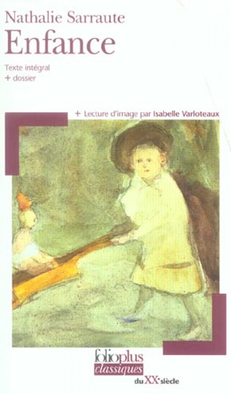 ENFANCE - SARRAUTE NATHALIE - GALLIMARD