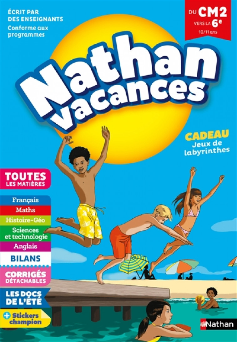 CAHIER DE VACANCES PRIMAIRE CM2 VERS 6EME 10/11 ANS - CHAVAROCHE/GINET - CLE INTERNAT