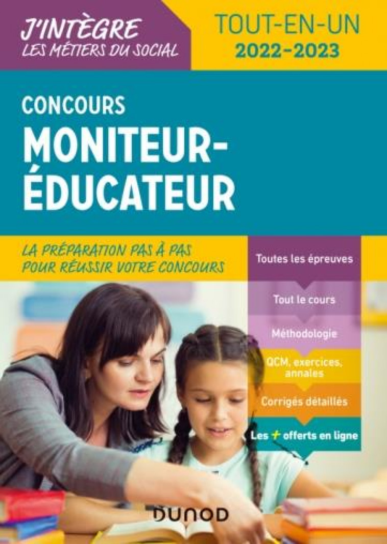 CONCOURS MONITEUR EDUCATEUR - 2022-2023 - TOUT-EN-UN - LE DU/PELUAU - DUNOD