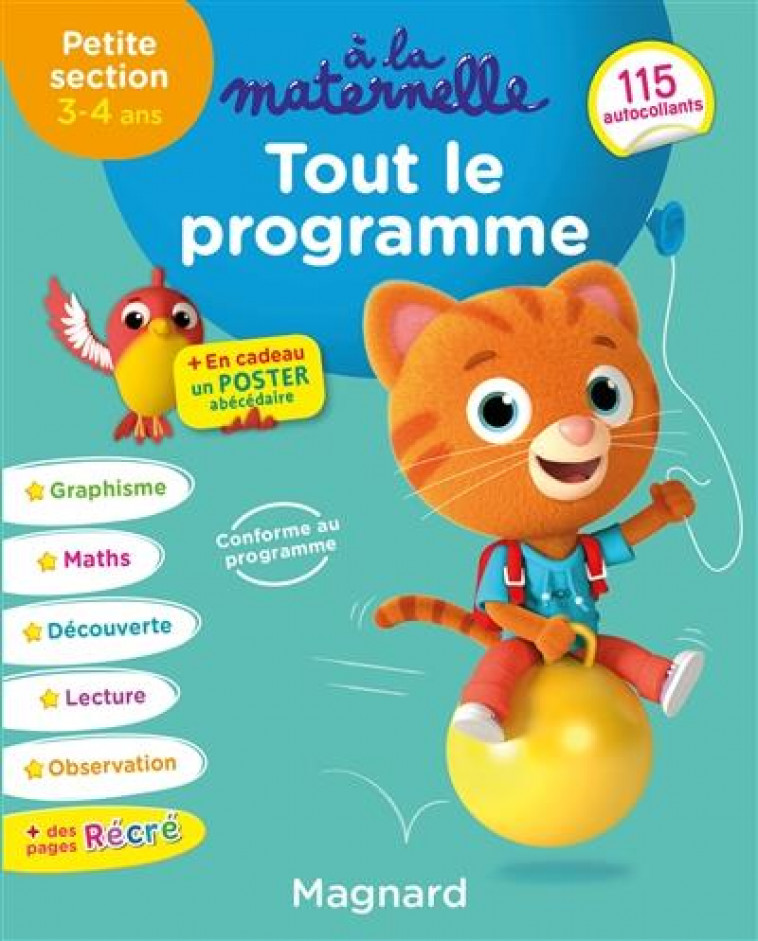 TOUT LE PROGRAMME PETITE SECTION 3-4 ANS - A LA MATERNELLE - MORNET/JACQUE - MAGNARD