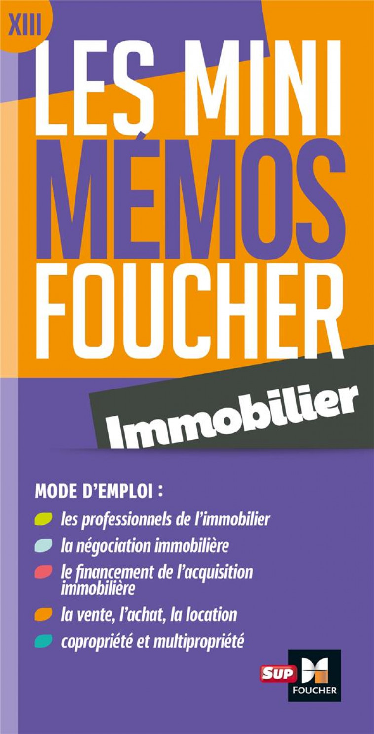 LES MINI MEMOS FOUCHER - IMMOBILIER - REVISION - BENCHIMOL PRISCILLA - FOUCHER