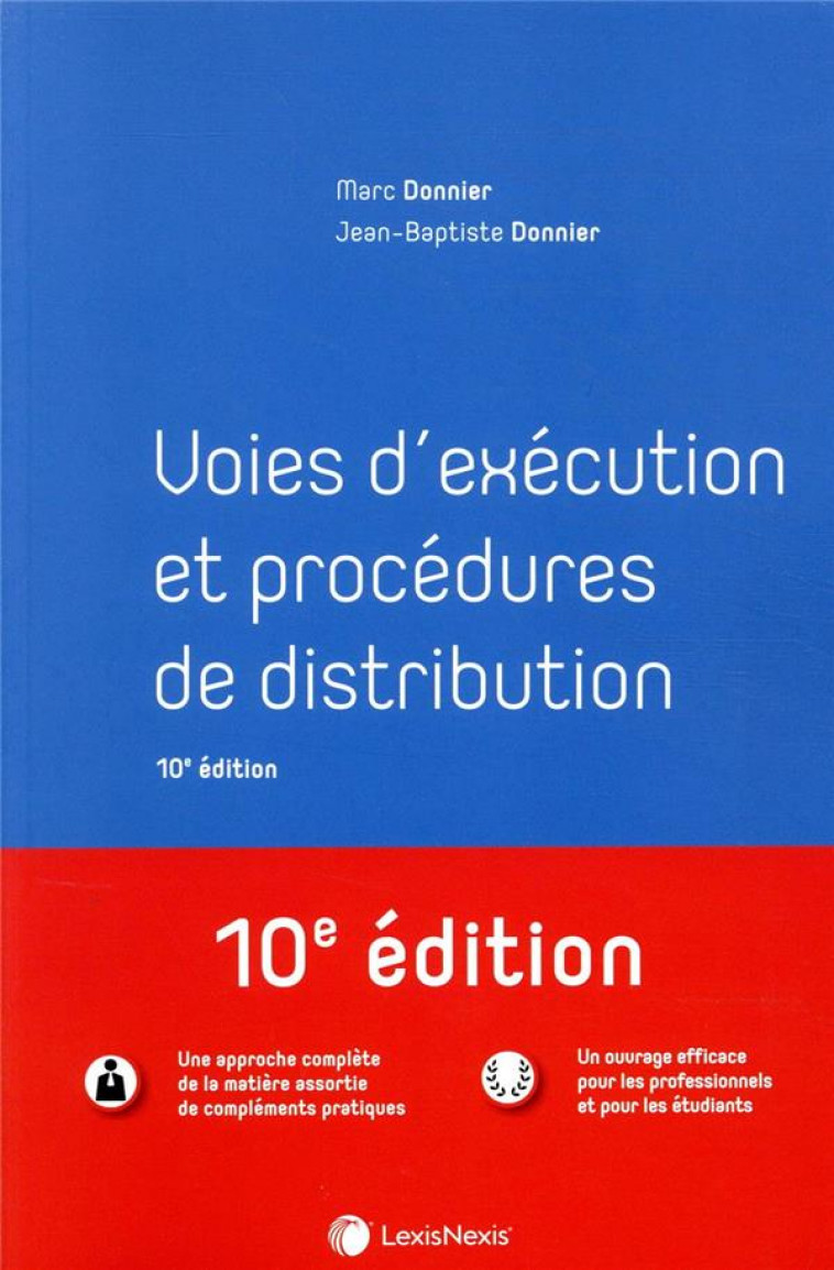 VOIES D-EXECUTION ET PROCEDURES DE DISTRIBUTION - DONNIER - Lexis Nexis/Litec