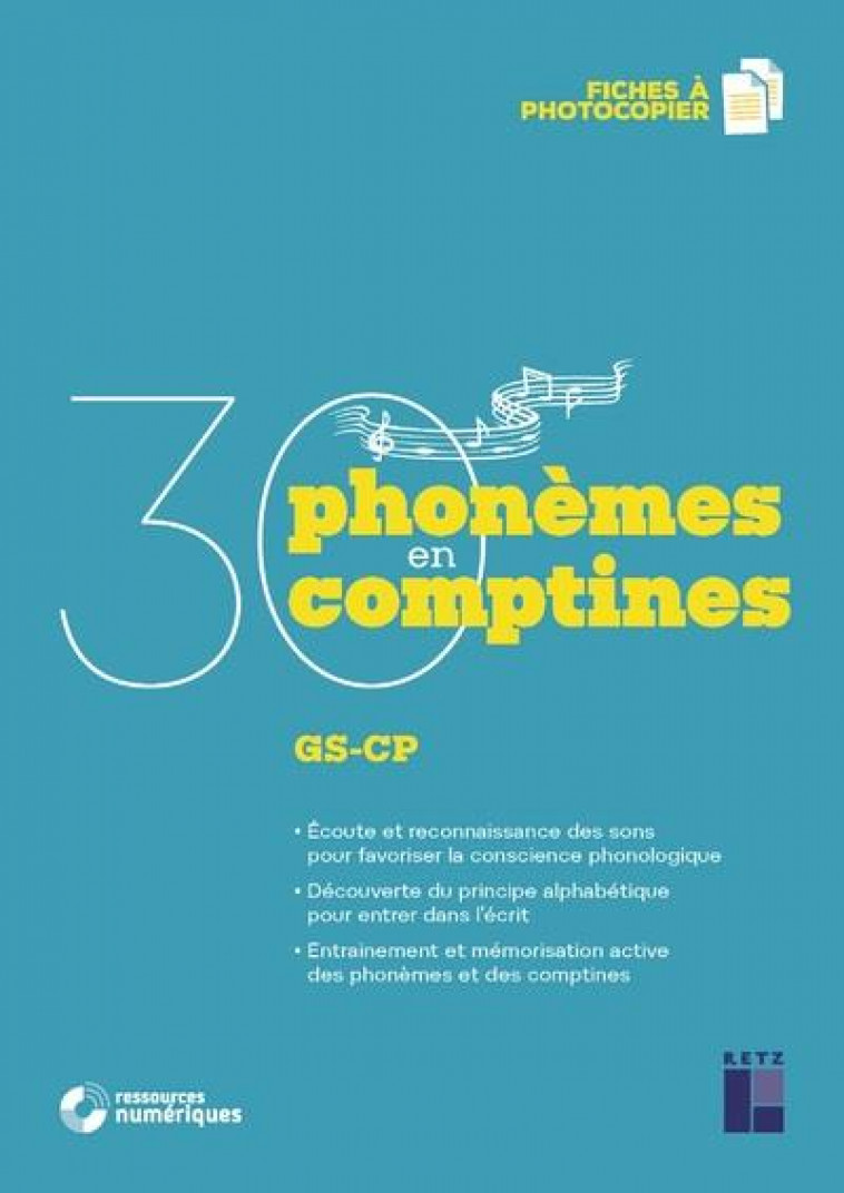 30 PHONEMES EN 30 COMPTINES + CD AUDIO - MARTIN/TRESALLET - RETZ