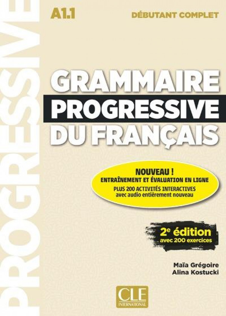 GRAMMAIRE PROGRESSIVE DEB. COMPLET + APPLI + CD 2E EDITION - GREGOIRE/KOSTUCKI - NC