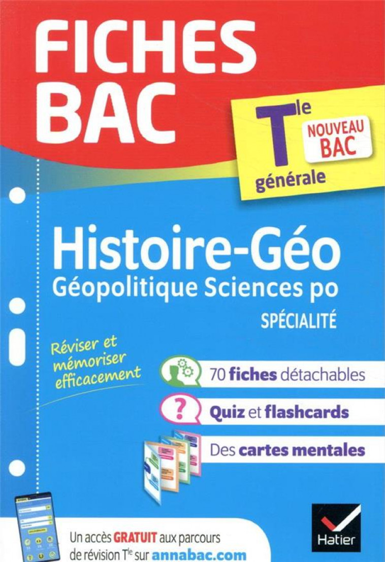 FICHES BAC HGGSP TLE (SPECIALITE) - BAC 2022 - NOUVEAU PROGRAMME DE TERMINALE - XXX - HATIER SCOLAIRE