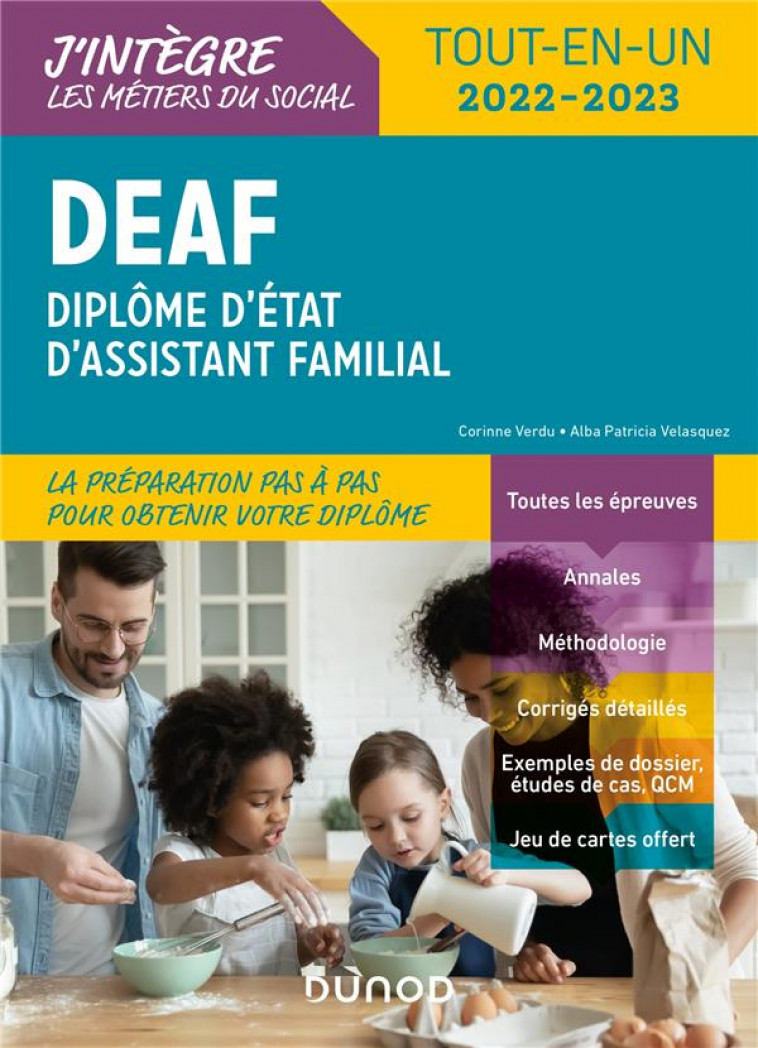 DEAF - TOUT-EN-UN 2022-2023 - DIPLOME D-ETAT D-ASSISTANT FAMILIAL - VERDU/VELASQUEZ - DUNOD
