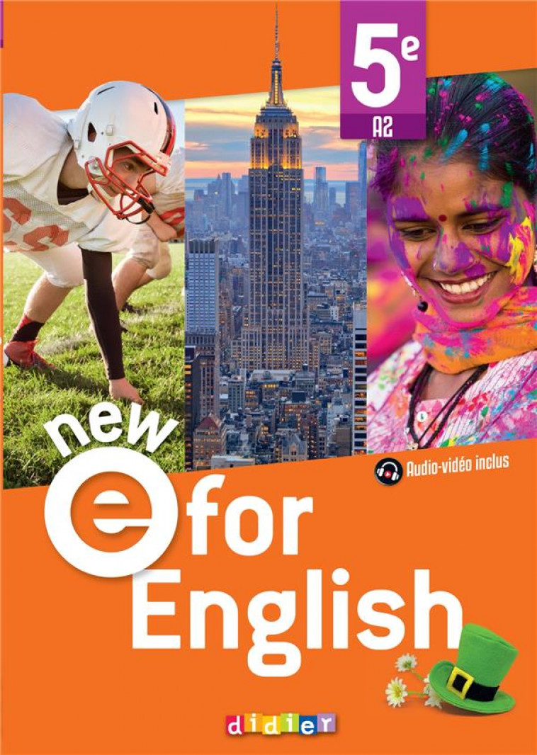 NEW E FOR ENGLISH - ANGLAIS 5E ED. 2022 - LIVRE ELEVE - HERMENT/GOUYETTE - DIDIER