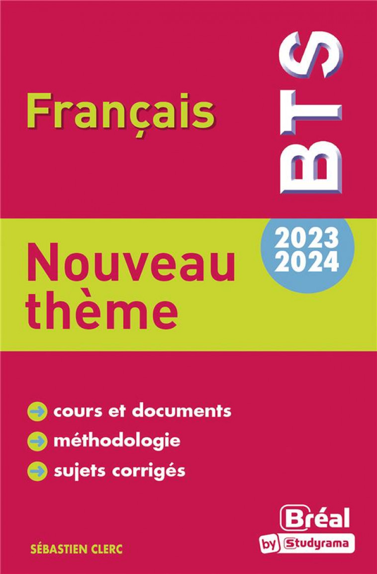 THEME DE BTS FRANCAIS 2023-2024 - FOYER PAUL - BREAL