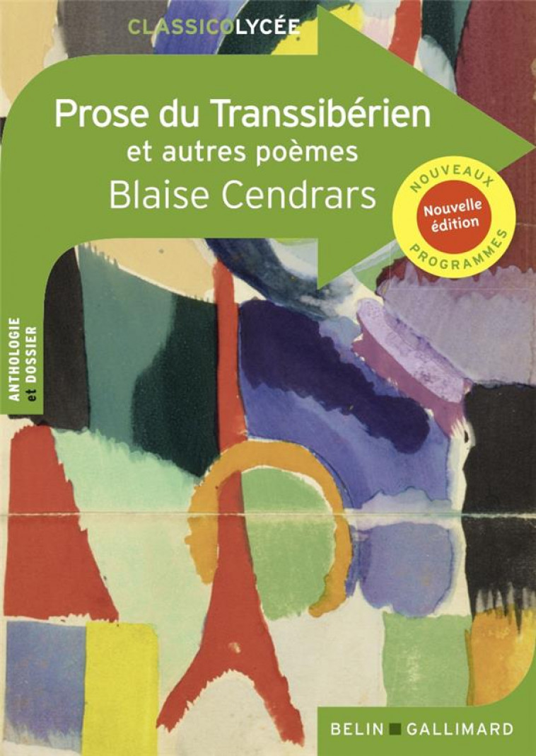 PROSE DU TRANSSIBERIEN ET AUTRES POEMES - CENDRARS BLAISE - BELIN