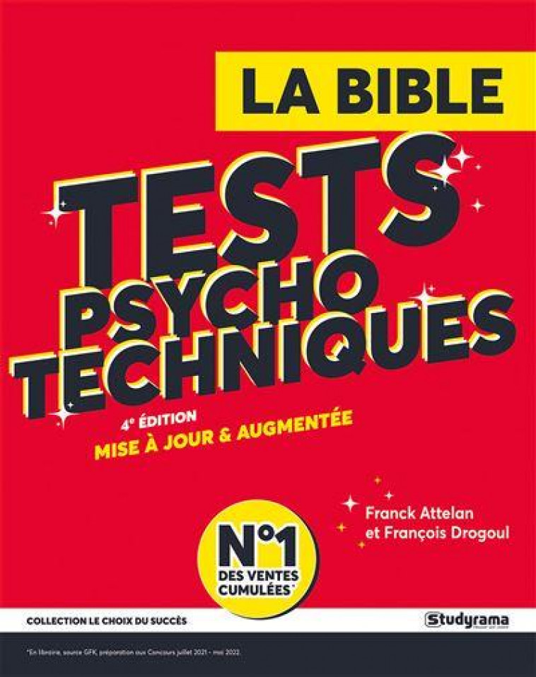 LA BIBLE : TESTS PSYCHOTECHNIQUES - ATTELAN FRANCK - STUDYRAMA