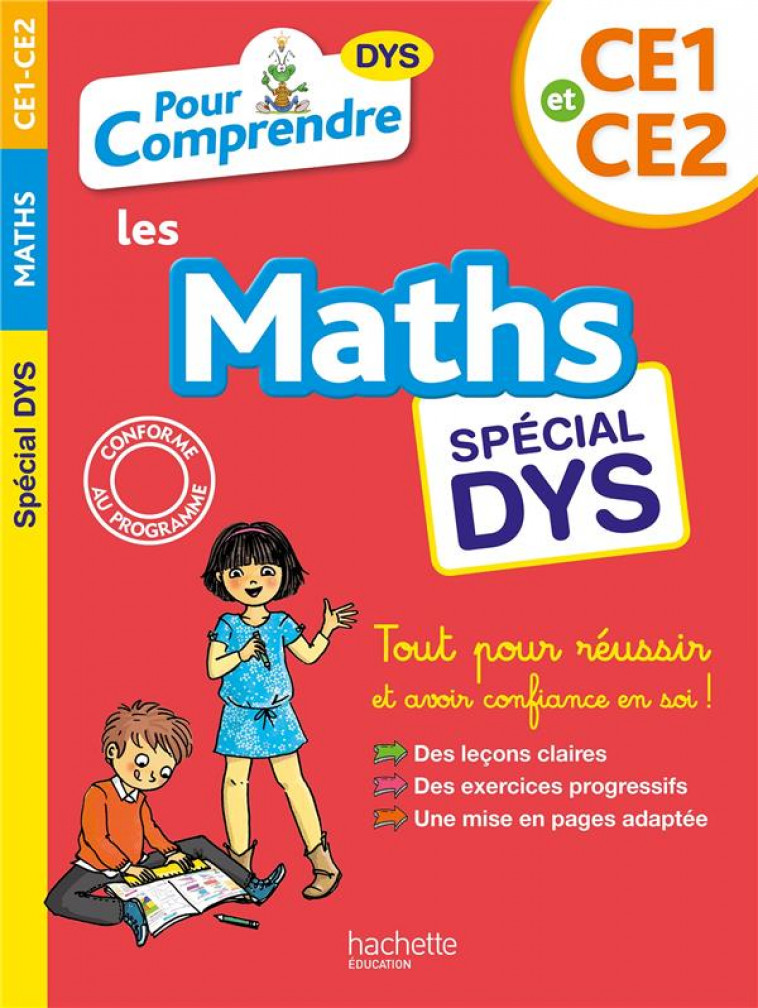 POUR COMPRENDRE MATHS CE1-CE2 - SPECIAL DYS (DYSLEXIE) ET DIFFICULTES D'APPRENTISSAGE - BREMONT/VIRON - HACHETTE