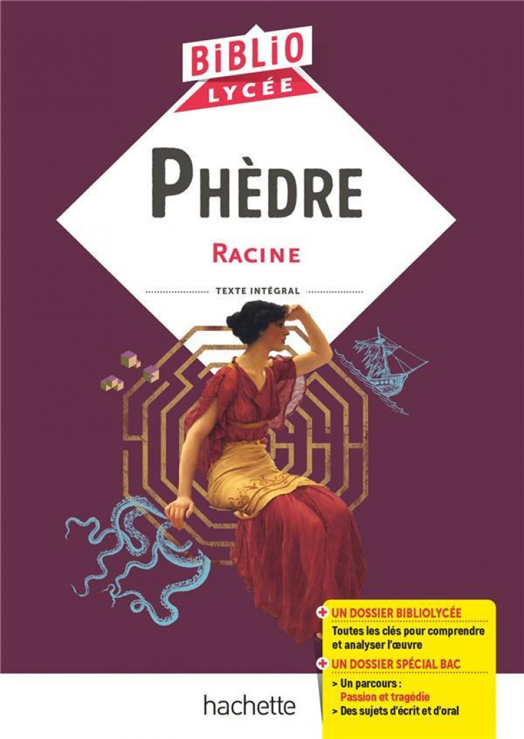 BIBLIOLYCEE - PHEDRE, RACINE - RACINE/ZIMMER/ABT - HACHETTE