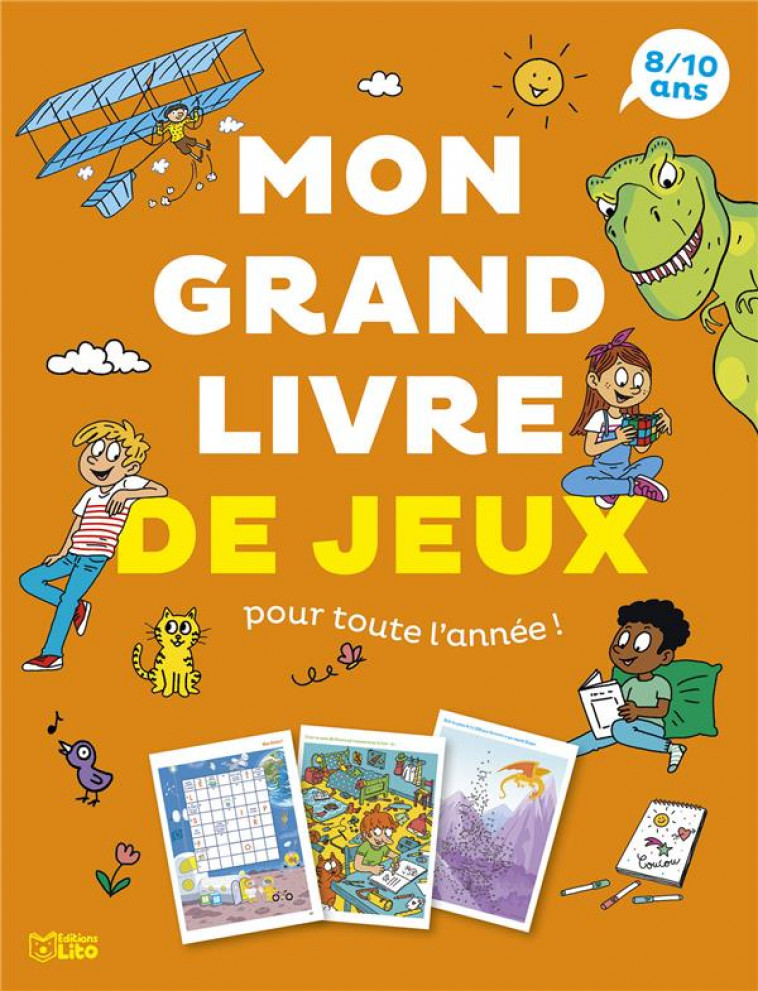 GRAND LIVRE JEUX ANNEE 8 10 AN - XXX - LITO