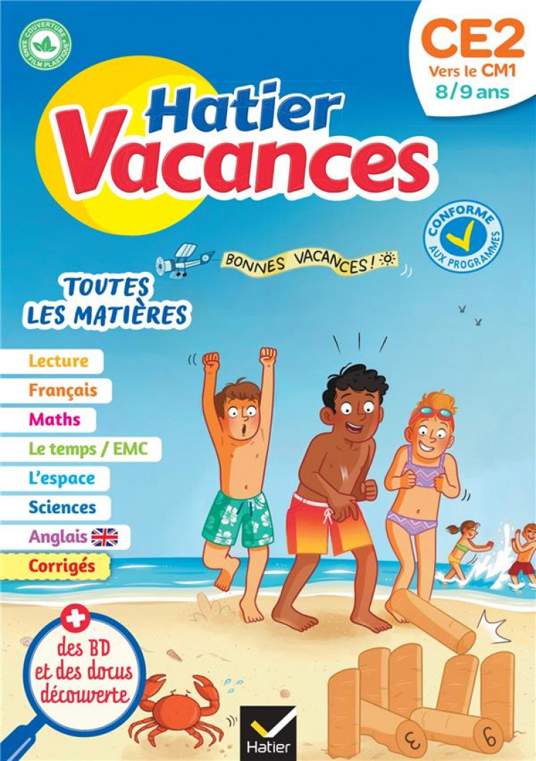 CAHIER DE VACANCES 2023 DU CE2 VERS LE CM1 8/9 ANS - POUR REVISER SON ANNEE DANS TOUTES LES MATIERES - CARDRON/LANQUETIN - HATIER SCOLAIRE