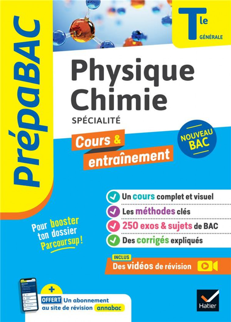 PREPABAC PHYSIQUE-CHIMIE TLE GENERALE (SPECIALITE) - BAC 2024 - NOUVEAU PROGRAMME DE TERMINALE - BENGUIGUI/BROSSARD - HATIER SCOLAIRE