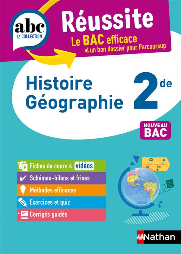 ABC REUSSITE HISTOIRE GEOGRAPHIE 2DE - RAJOT ALAIN - CLE INTERNAT