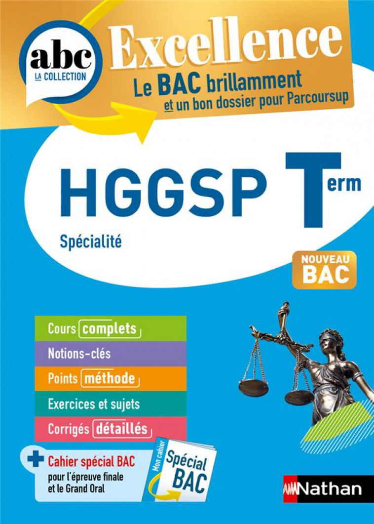 ABC BAC EXCELLENCE HISTOIRE GEOGRAPHIE GEOPOLITIQUE, SCIENCES POLITIQUES, TERMINALE - PROTAIS/RAJOT/MARZIN - CLE INTERNAT