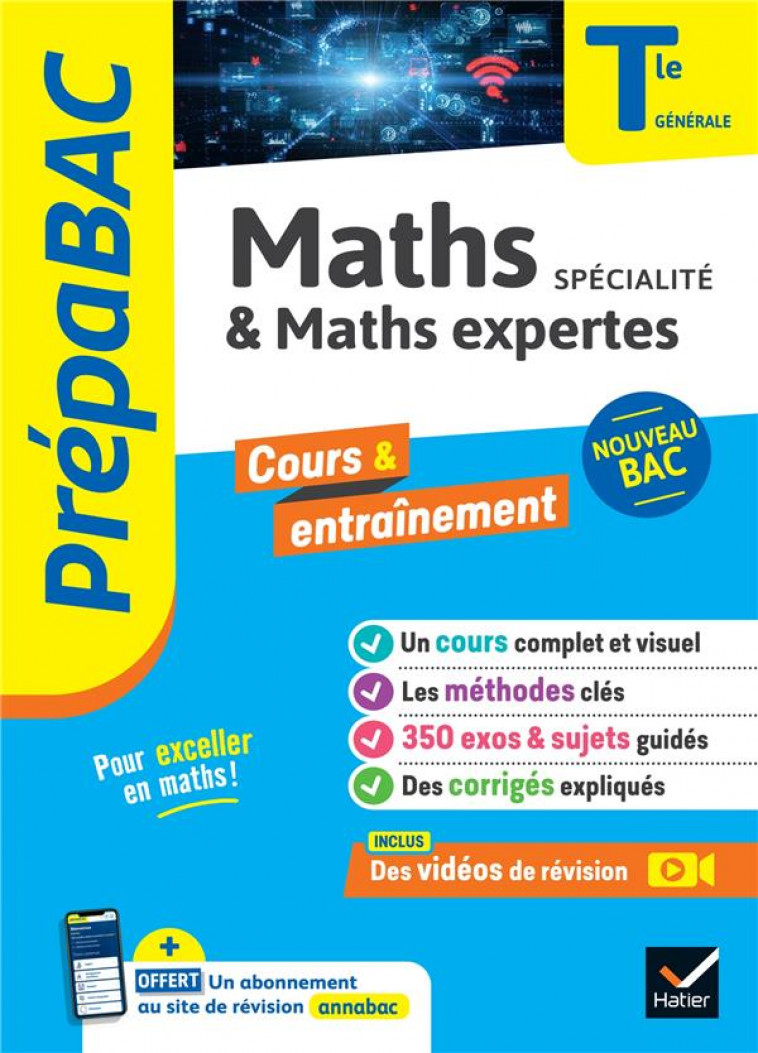 PREPABAC MATHS (SPECIALITE) & MATHS EXPERTES (OPTION) TLE GENERALE - BAC 2024 - NOUVEAU PROGRAMME DE - ABADIE/DELFAUD/MEYER - HATIER SCOLAIRE