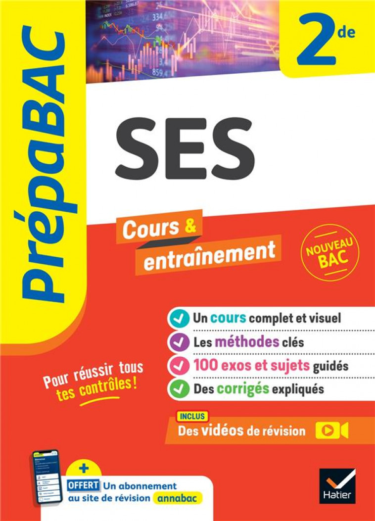 PREPABAC SES 2DE - NOUVEAU PROGRAMME DE SECONDE - LEDER/PORPHIRE - HATIER SCOLAIRE