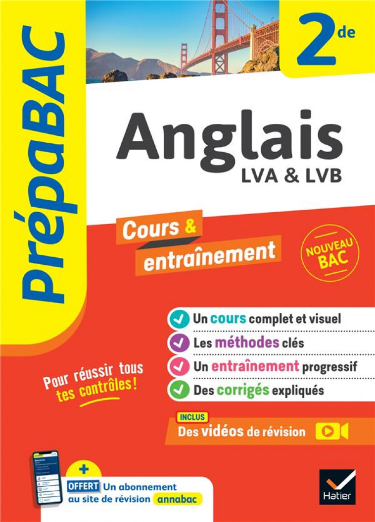 PREPABAC ANGLAIS 2DE - NOUVEAU PROGRAMME DE SECONDE - BIGNAUX/HOURQUIN - HATIER SCOLAIRE