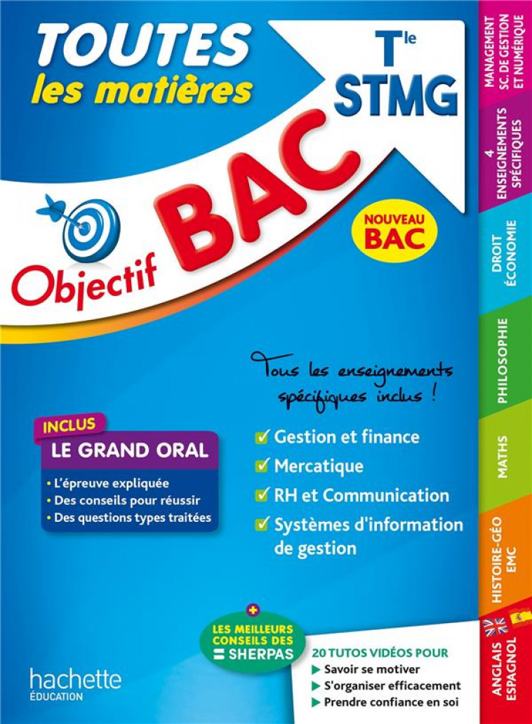 OBJECTIF BAC 2024 - TERM STMG TOUTES LES MATIERES - BLOCH/PROST/GARNIER - HACHETTE