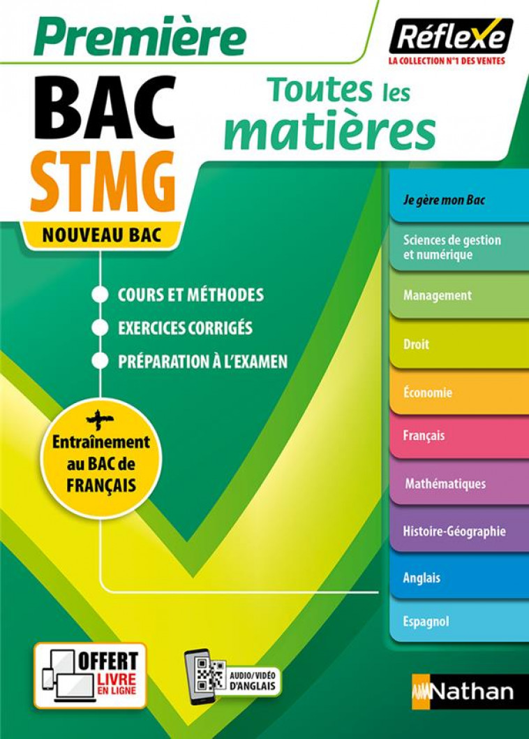 TOUTES LES MATIERES STMG PREMIERE - REFLEXE N 23 2023 - MERCATI/LE VEN/DAVID - CLE INTERNAT