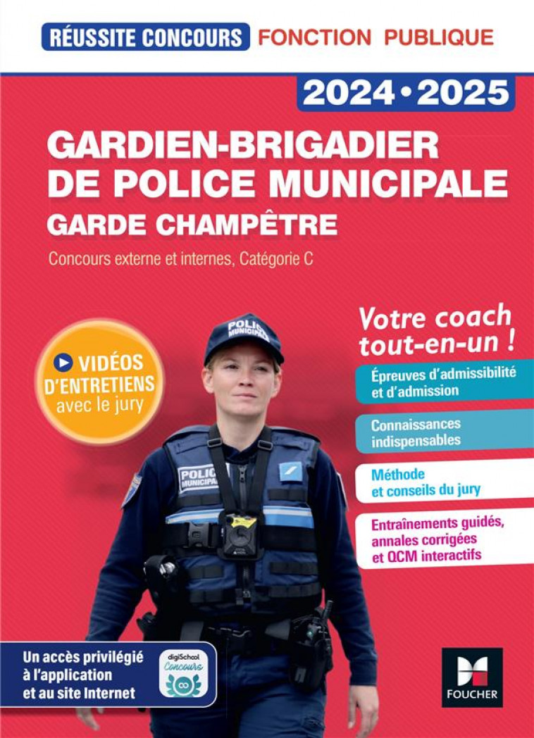 REUSSITE CONCOURS - GARDIEN-BRIGADIER DE POLICE MUNICIPALE - PREPARATION COMPLETE 2023-2024 - ABDOUL-DORION - FOUCHER