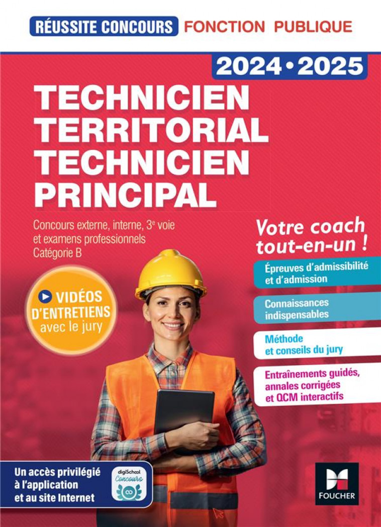 REUSSITE CONCOURS - TECHNICIEN TERRITORIAL/PRINCIPAL - PREPARATION COMPLETE 2023-2024 - DRAPP/MAGNIN - FOUCHER