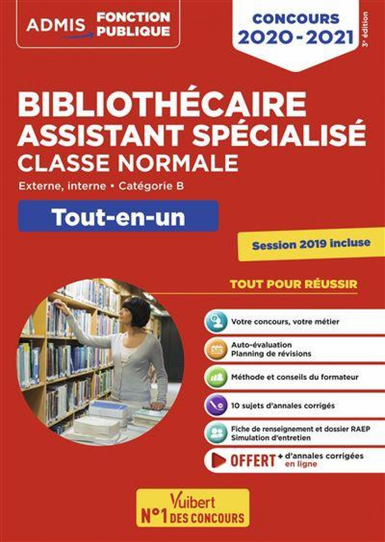 CONCOURS BIBAS DE CLASSE NORMALE - MAGASINIER PRINCIPAL DES BIBLIOTHEQUES 2E CLASSE - TOUT-EN-UN - C - BIZOS/BRUNET/DEYRIS - VUIBERT