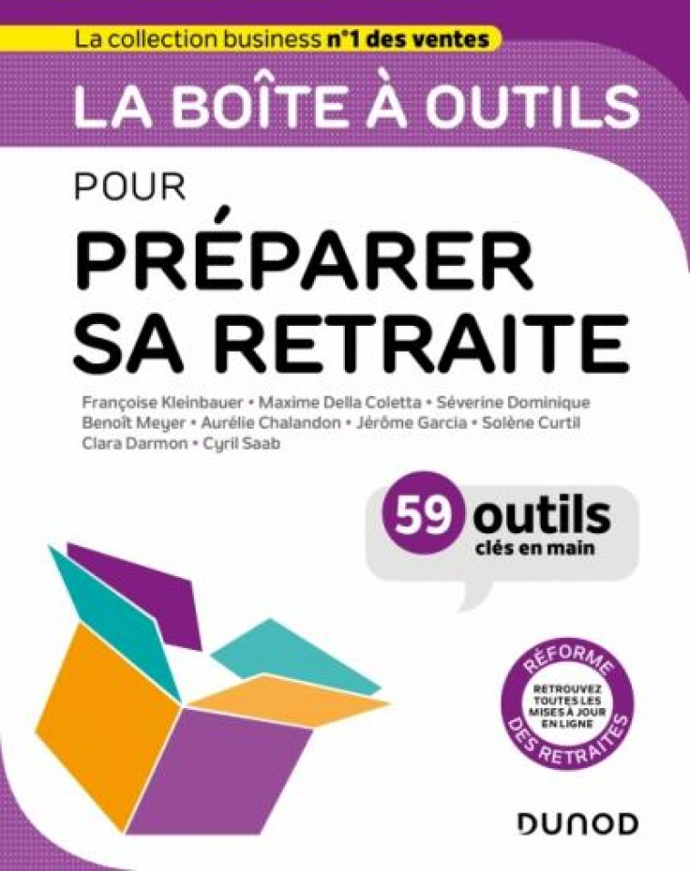 LA BOITE A OUTILS POUR PREPARER SA RETRAITE - KLEINBAUER/DOMINIQUE - DUNOD