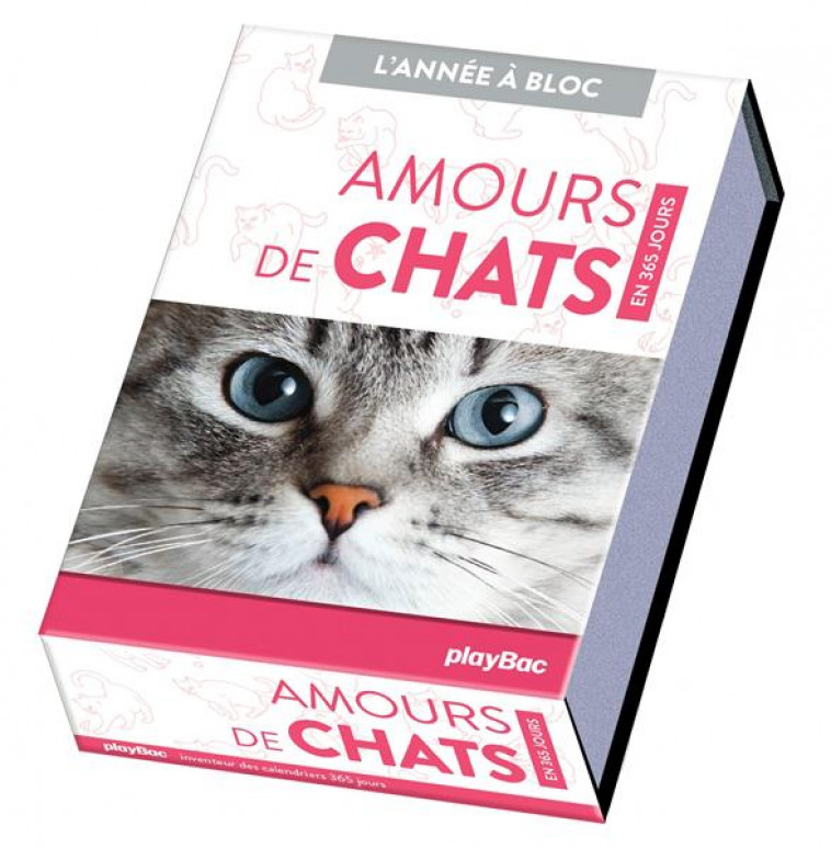 CALENDRIER AMOURS DE CHATS EN 365 JOURS - L-ANNEE A BLOC - PLAYBAC EDITIONS - PRISMA