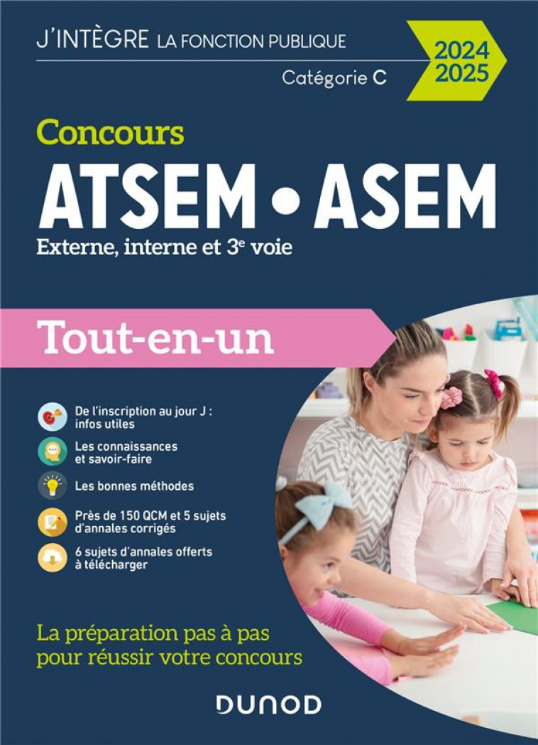 FONCTION PUBLIQUE TERRITORIALE - T01 - CONCOURS ATSEM ASEM  - TOUT-EN-UN - 2024-2025 - EXTERNE, INTE - PELLETIER CORINNE - DUNOD