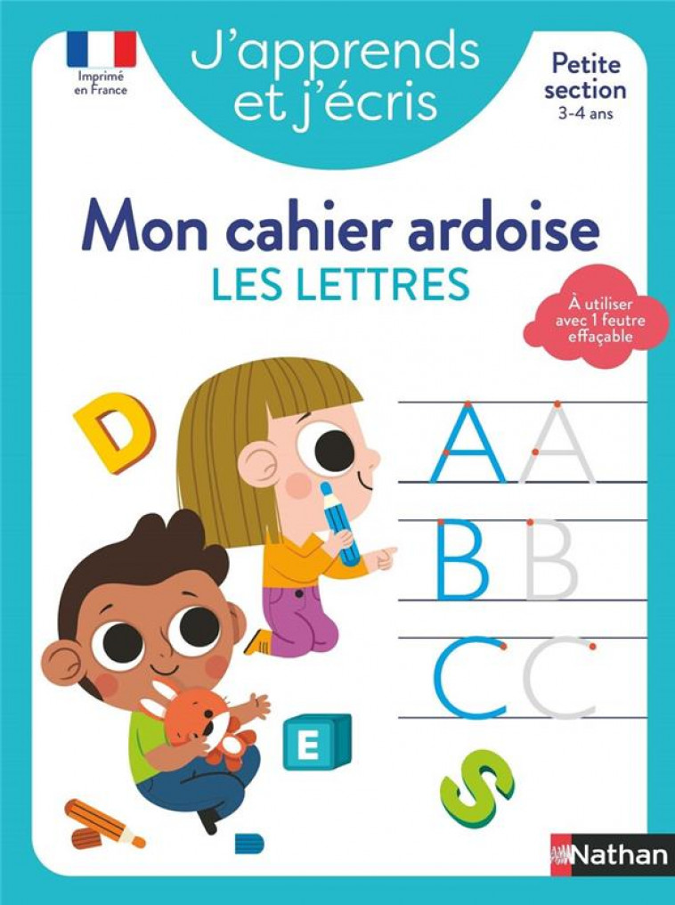 J-APPRENDS ET J-ECRIS - MON CAHIER ARDOISE LES LETTRES PS - MARIN/MADDEDU - CLE INTERNAT