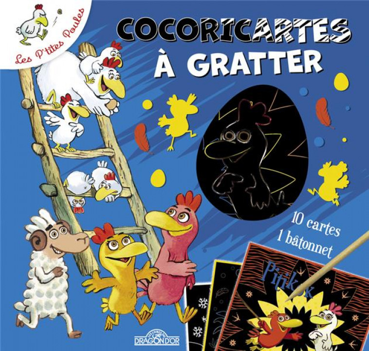 LES P-TITES POULES - COCORICARTES A GRATTER - PKJ - NC