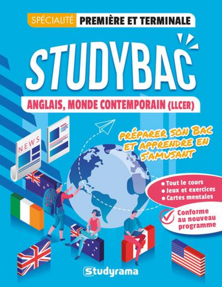 CAHIER STUDYBAC - ANGLAIS, MONDE CONTEMPORAIN _ PREMIERE ET TERMINALE - SPECIALITE - PREPARER SON BA - ARNAUD ISABELLE - STUDYRAMA