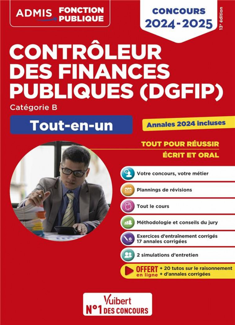 CONCOURS CONTROLEUR DES FINANCES PUBLIQUES (DGFIP) - CATEGORIE B - TOUT-EN-UN - CONCOURS EXTERNE 202 - BOTTARO/DUMAS/EYNARD - VUIBERT