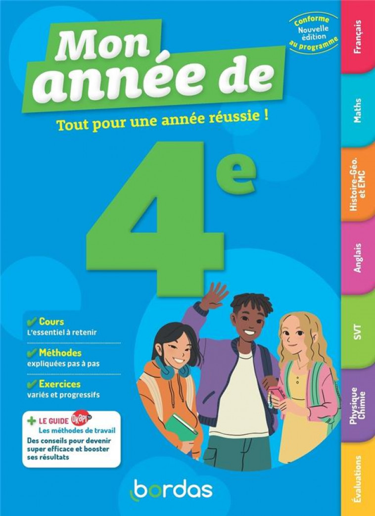 MON ANNEE DE 4E - COLLECTIF - BORDAS