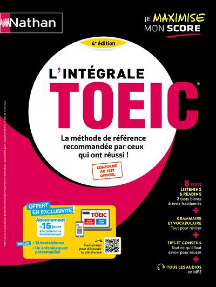 L-INTEGRALE TOEIC - 2024 - LA METHODE DE REFERENCE POUR REUSSIR LE TOEIC - MURDOCH-STERN/STULTS - CLE INTERNAT