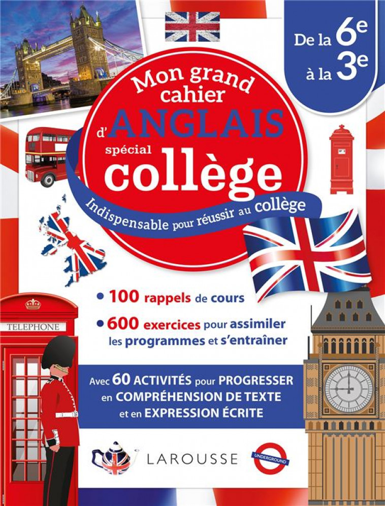 MON GRAND CAHIER D-ANGLAIS SPECIAL COLLEGE - COLLECTIF - LAROUSSE