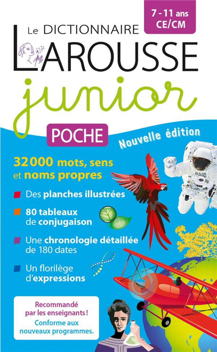 LE DICTIONNAIRE LAROUSSE JUNIOR POCHE - 7/11 ANS - CE/CM - COLLECTIF - LAROUSSE