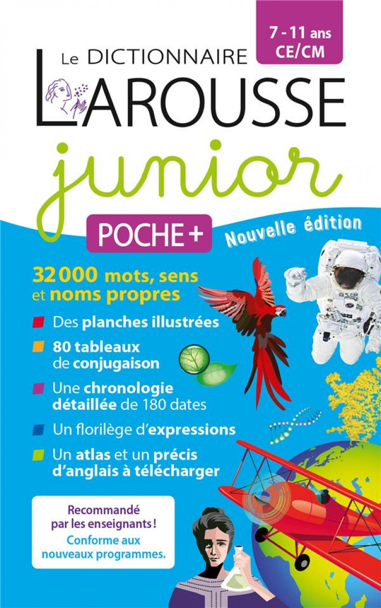 LE DICTIONNAIRE LAROUSSE JUNIOR POCHE PLUS - 7/11 ANS - CE/CM - COLLECTIF - LAROUSSE