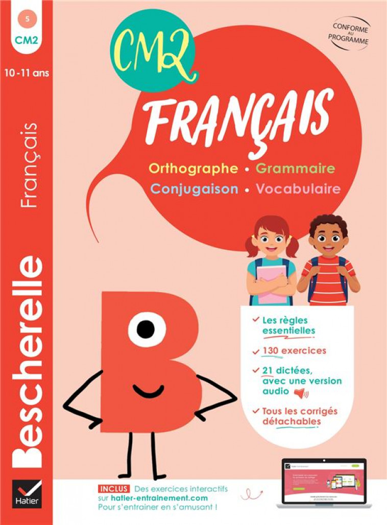 BESCHERELLE FRANCAIS CM2 - 10 ANS - MON CAHIER D-ENTRAINEMENT FRANCAIS - GAU CATHERINE - HATIER SCOLAIRE