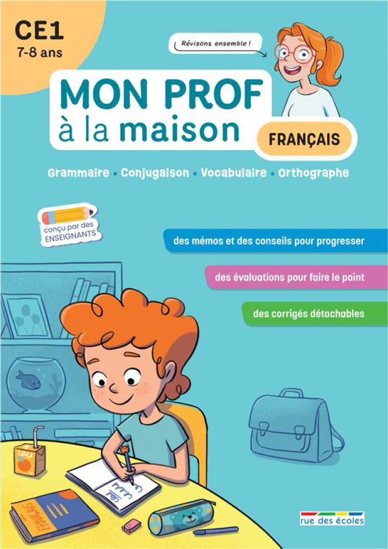 MON PROF A LA MAISON - FRANCAIS CE1 - GRAMMAIRE  CONJUGAISON  VOCABULAIRE  ORTHOGRAPHE - DESCHAMPS/DENOEL - ANNALES-RDECOLE