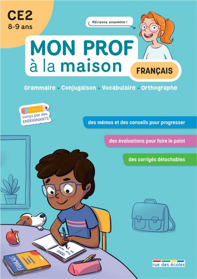 MON PROF A LA MAISON - FRANCAIS CE2 - GRAMMAIRE  CONJUGAISON  VOCABULAIRE  ORTHOGRAPHE - DESCHAMPS/DENOEL - ANNALES-RDECOLE