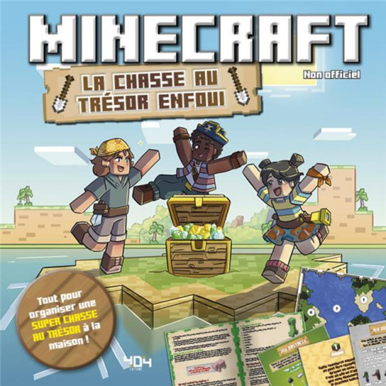 MINECRAFT - LA CHASSE AU TRESOR ENFOUI - POCHETTE - CLUZEL VALERIE - NC