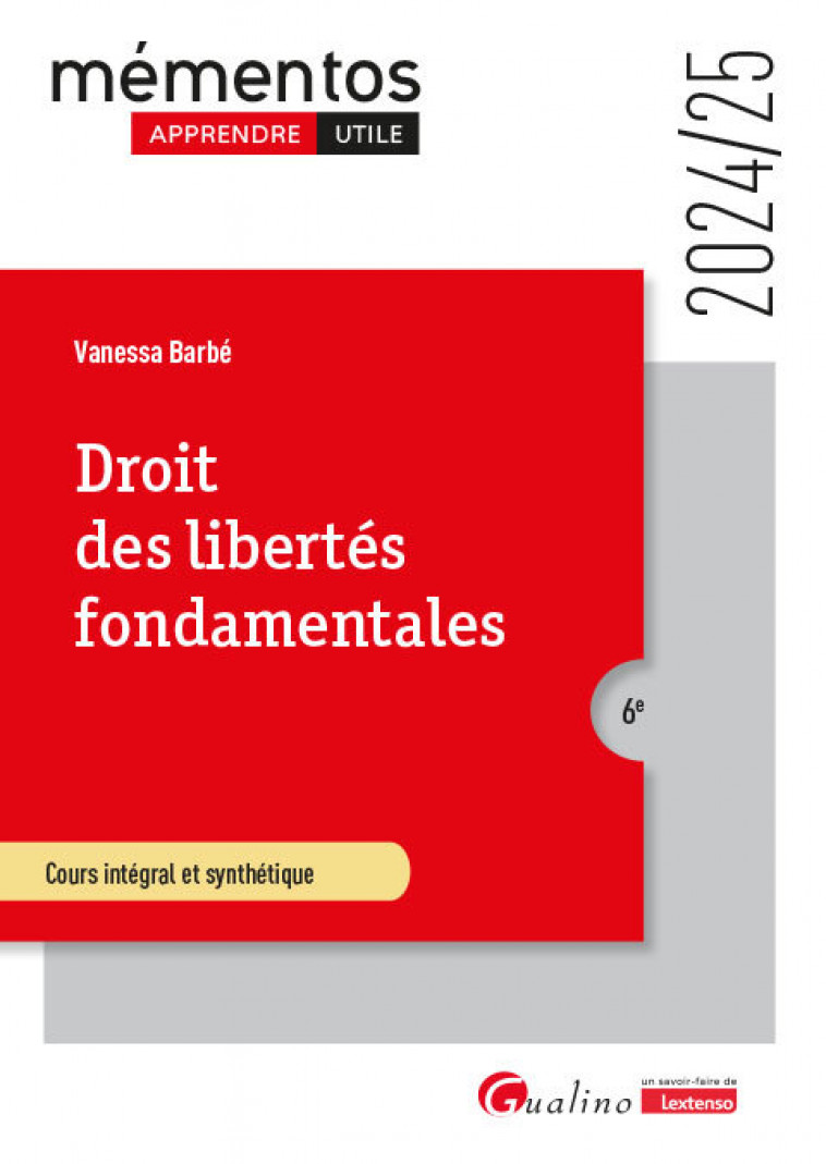 Droit des libertés fondamentales - Barbé Vanessa - GUALINO