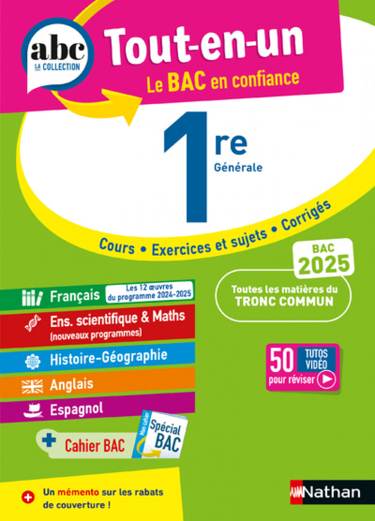 Tout en un 1re - Prest Dominique, Cahen Françoise, Zaneboni Ghislaine, Kutukdjian Garance, Rajot Alain, Camara Christian, Gaston Claudine, Benbassat Laetitia - NATHAN