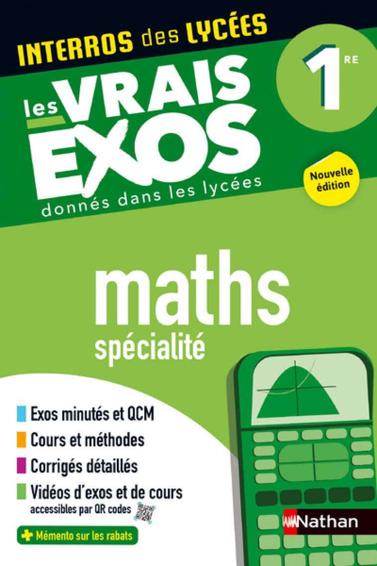 Interros des Lycées Maths 1re - Crouzier Anne, Eynard Danièle, Pasquet Stéphane, Maurette Eric - NATHAN