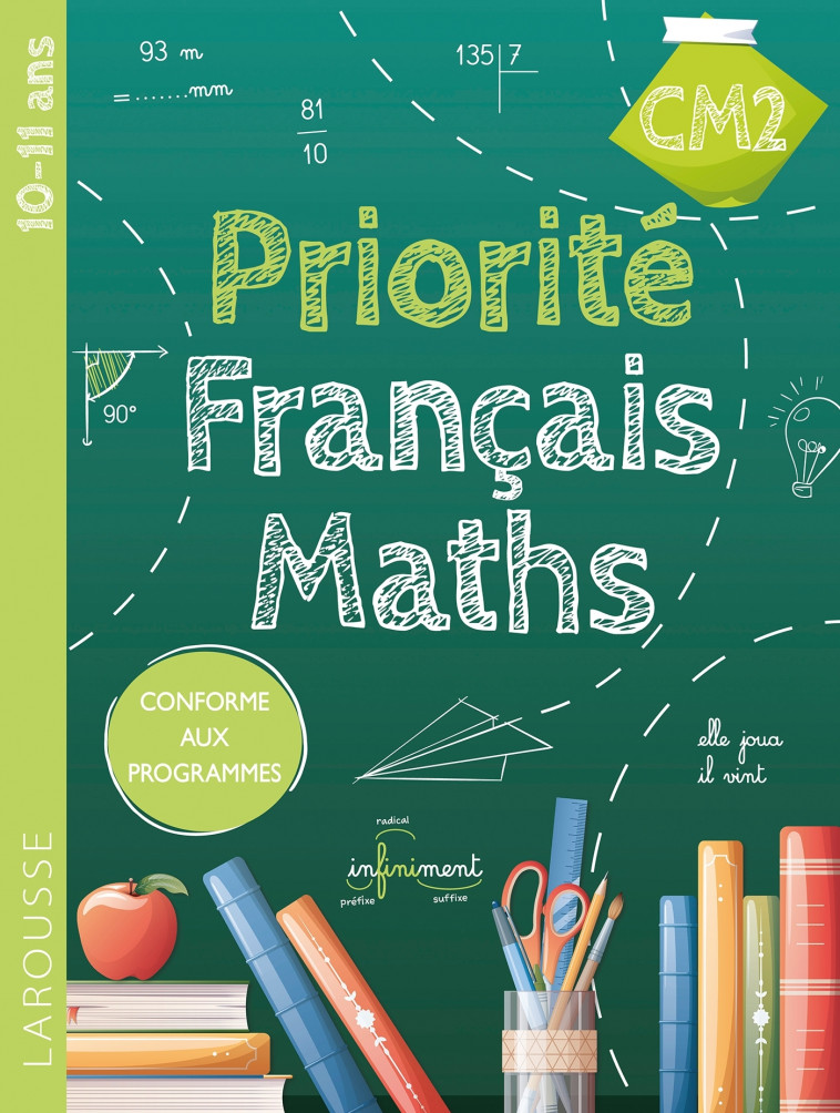 Priorité Français-Maths CM2 - Collectif  - LAROUSSE